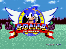 Sonic 1 - The Blue Blur Title Screen